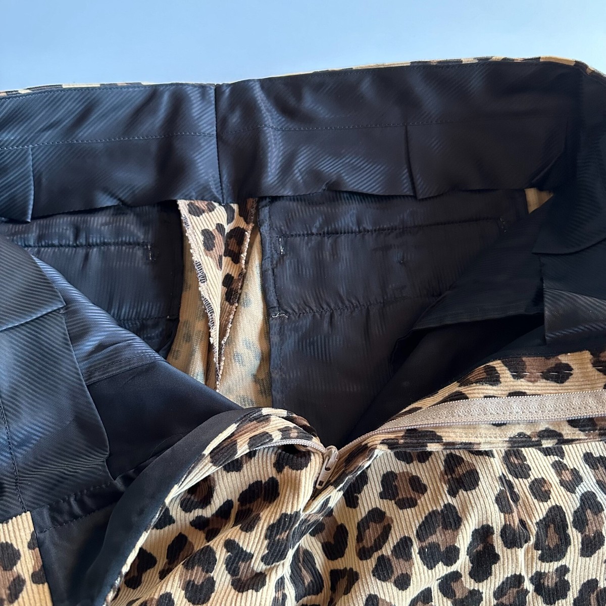WACKO MARIA Pleated Leopard-Print Cotton Corduroy Trousers