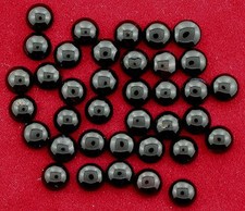 Twelve 4.5mm Round Black Onyx Cabochon Cab Gem Stone Gemstone BOC21