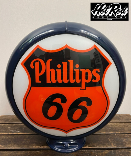 PHILLIPS 66 Reproduction 13.5" Gas Pump Globe - (Dark Blue Body) - Picture 1 of 3