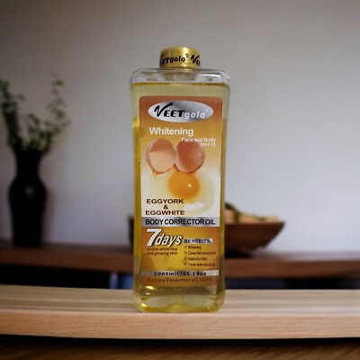 Huile Réparatrice Veet Gold 1000ml - Anti-vergetures, éclaircissante, Hydratante