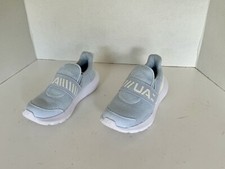 New Under Armour Surge 3 Slip Girls Preschool Running Sneaker Blue White 1.5Y