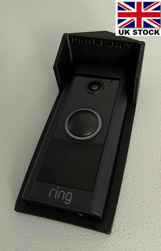 Rain Sun Cover for Ring Wired Video Doorbell Clip on Made in the UK - Picture 2 of 8