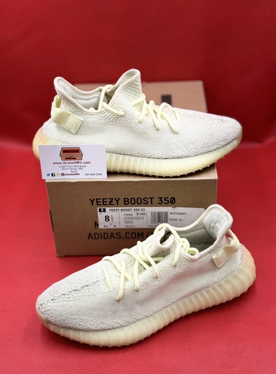 Adidas Yeezy Boost 350 V2 Butter Size 8.5 Yellow F36980