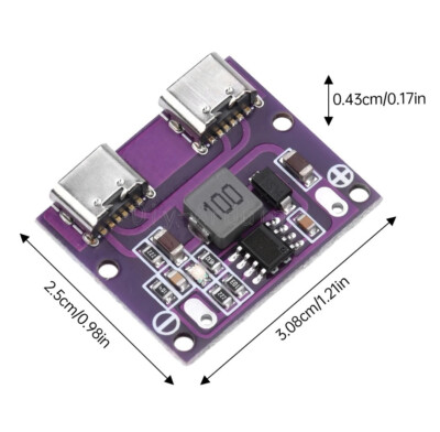 DC 6V-36V to 5V 3A DC-DC Dual TYPE-C Step-Down Charging Module 9V/12V/24V/36V