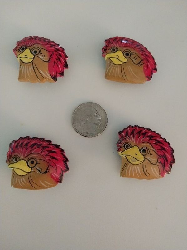 Rooster button covers - Unique !!