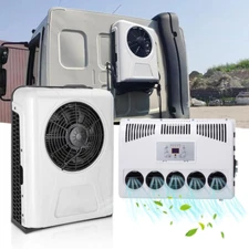 12V Split Air Conditioner 11000 BTU AC Kit Fit for Cab Semi Truck Bus Caravan RV