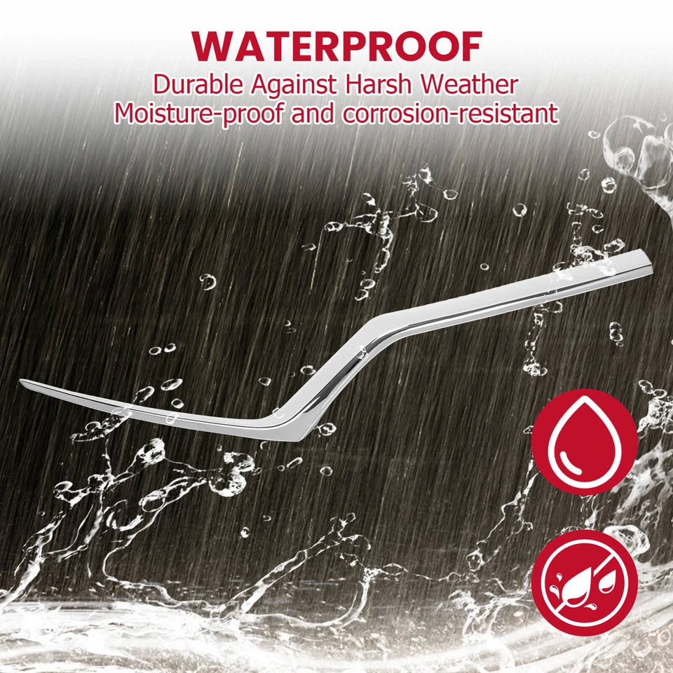 For 2017-2018 2019 Honda CRV CR-V Chrome Right Headlight Molding Trim Grille Foto 3 de 4