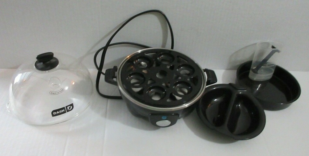 Dash Rapid Egg Cooker 6 Capacity Electric for Hard Boiled Poached Scrambled Eggs Black