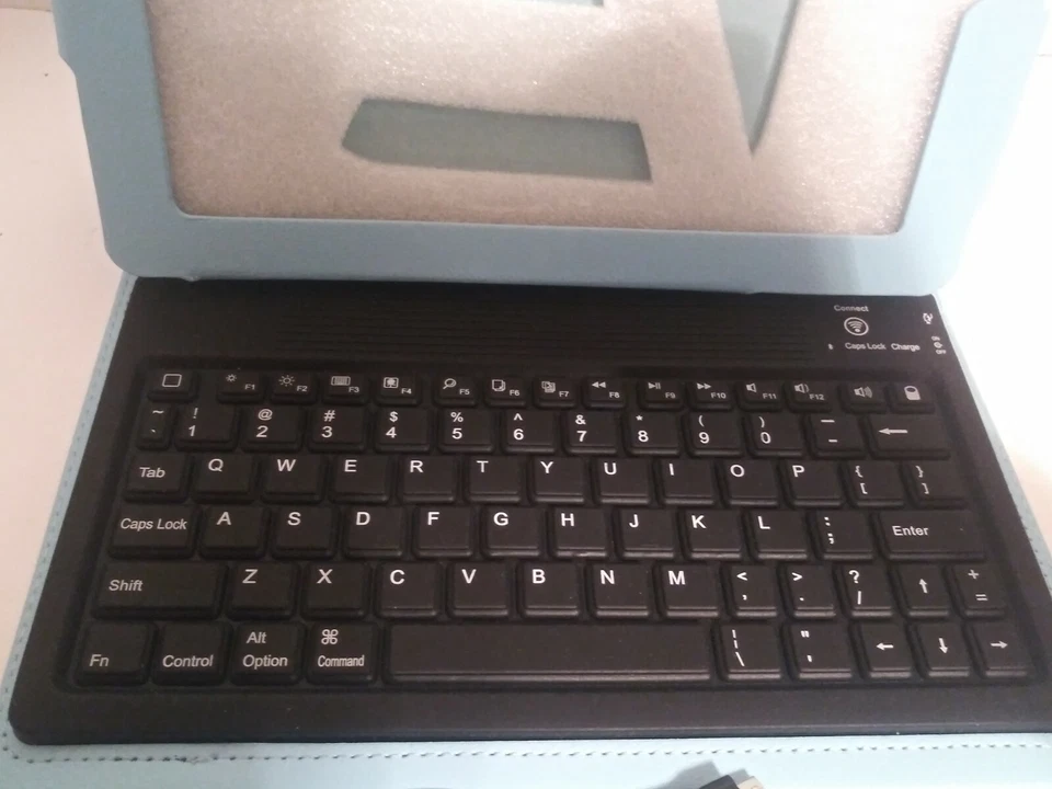 Funda Tablet Aduro Folio con Teclado Compatible para iPad 2,3 y 4 Azul Claro Foto 2 de 4