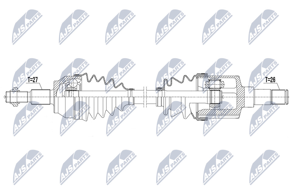 NPW-FR-164 NTY Drive Shaft for FORD