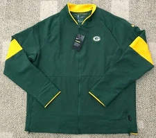 Nike Jacket NFL Green Bay Packers Therma Full Zip Football AO4356 $140 Men's XL