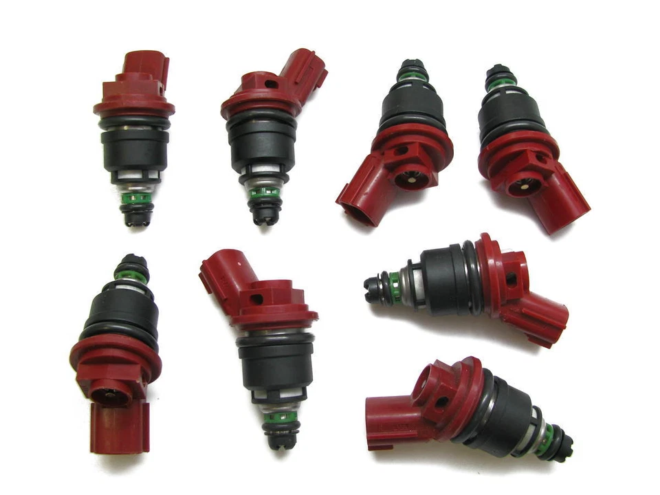 Set 8 Remanufactured Fuel Injectors fits 1997-2001 Infiniti Q45 166001P102 - Image 2 of 4