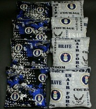 US Air force Military 8 ACA regulation Cornhole bags game