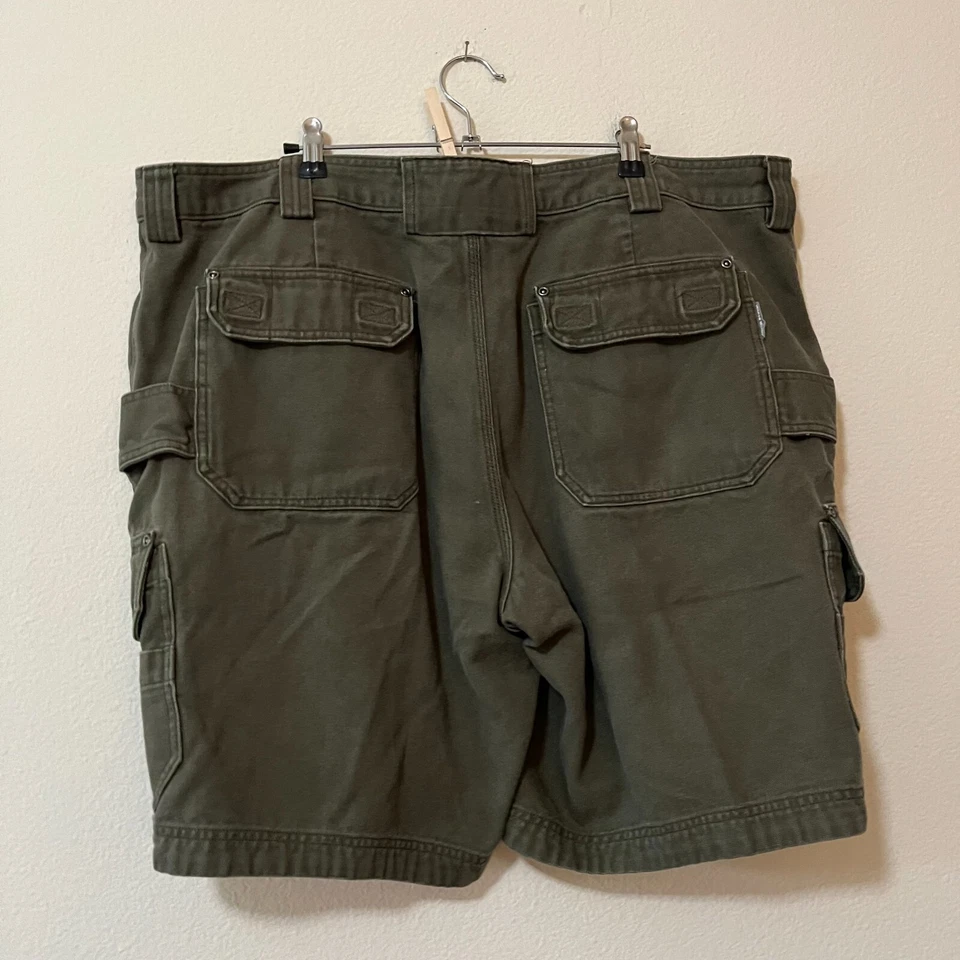 Pantalones Cortos Carga Duluth Trading Carpenter Para Hombre Verde Tiro Alto Calce Relajado Talla 44 Foto 2 de 4