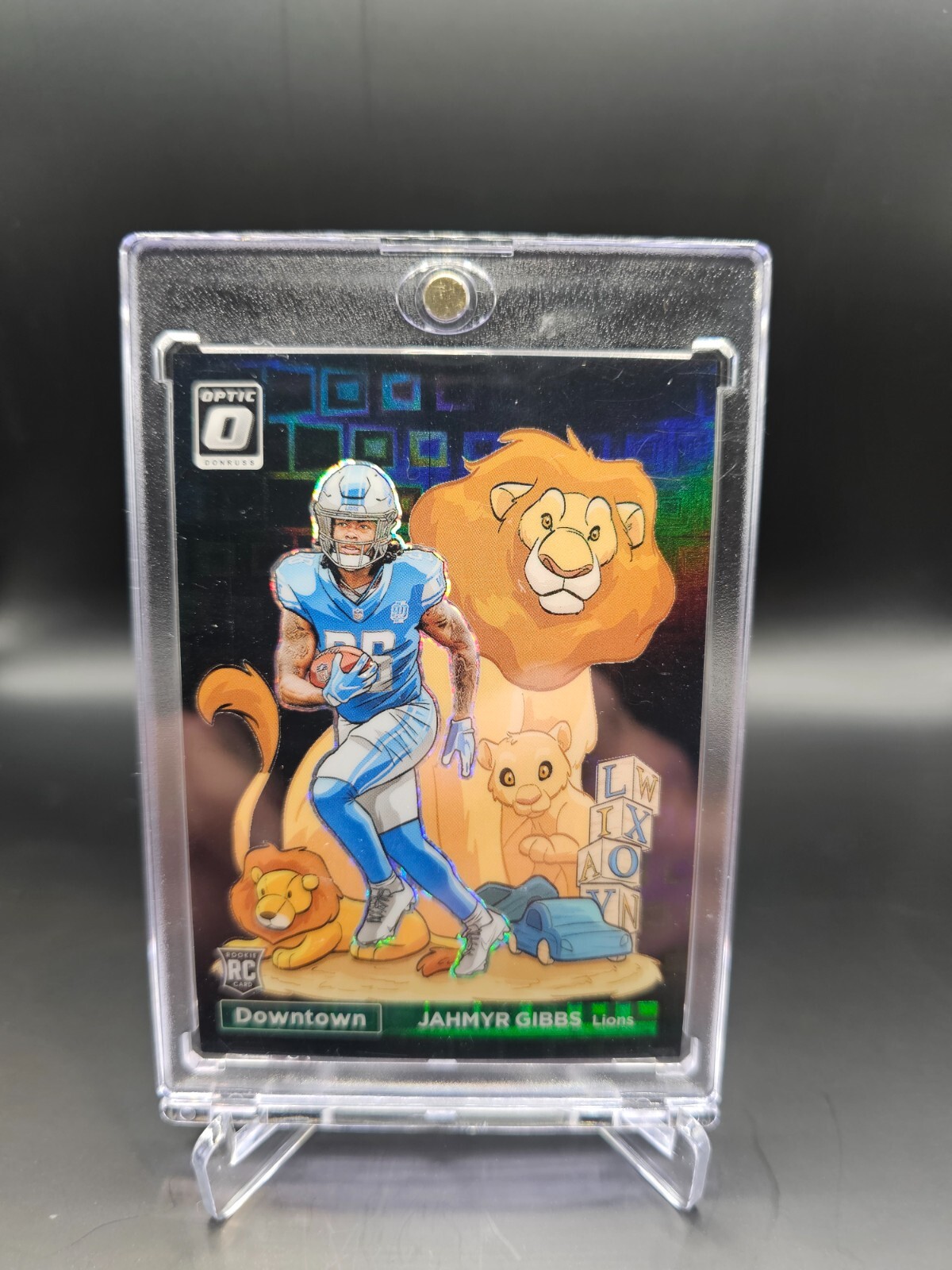 2023 PANINI DONRUSS OPTIC DOWNTOWN! BLACK PANDORA #D11 JAHMYR GIBBS /25