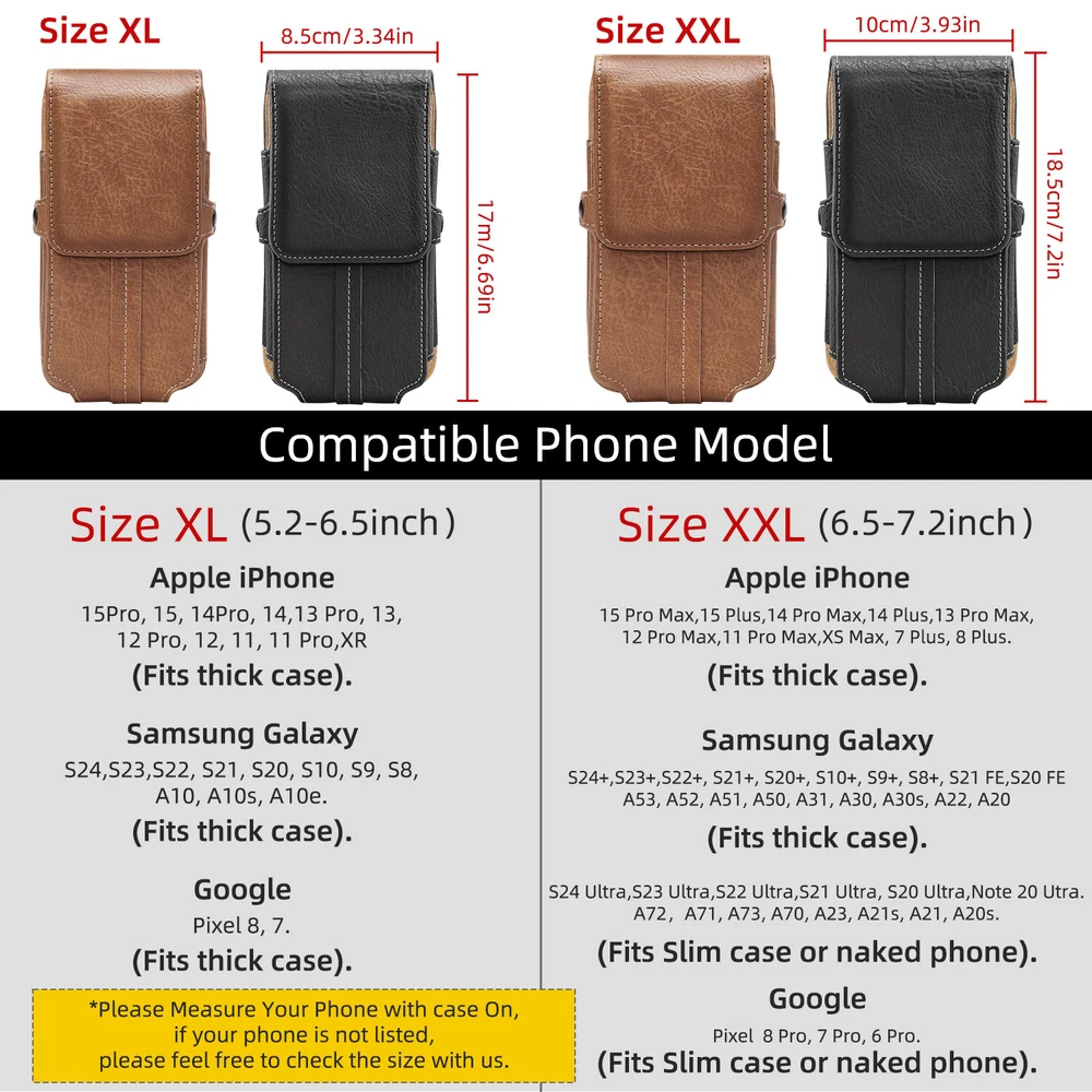 Tactical Waist Belt Bag with Metal Clip Holster for Cell Phone