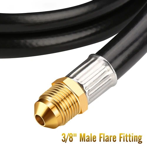 12 Fuß Propan-Verlängerungsschlauch, 3/8 Zoll weibliche Flare-Verschraubung x 3/8 Zoll männliche Flare - Bild 4 von 9