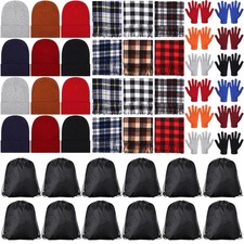 48 Pcs Winter Homeless Care Package Supplies Bulk Warm Beanies Hats Thermal S...