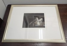 *Genuine MELANCOLIE by Mikio Watanabe Mezzotint copperplate engraving Very Good