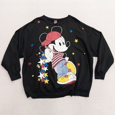 Vintage Mickey Unlimited Mickey Mouse Hip Hop Star Graphic Sweatshirt 90s 2XL