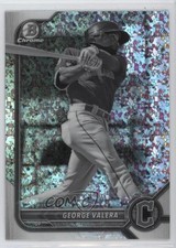 2022 Bowman Chrome Black & White Mini-Diamond Refractor George Valera fz7