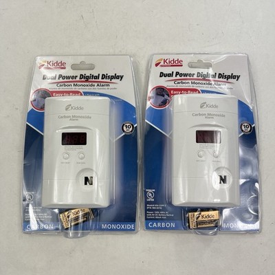 Lot Of 2 Kidde  KN-COPP-3 Carbon Monoxide Detector Alarm Digital Display Plug In
