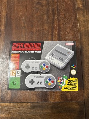 Super Nintendo Classic Mini SNES Entertainment 20+1 Games EU Version Brand New