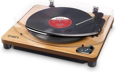 ION Audio Air LP - Vintage USB Bluetooth Plattenspieler in Braun