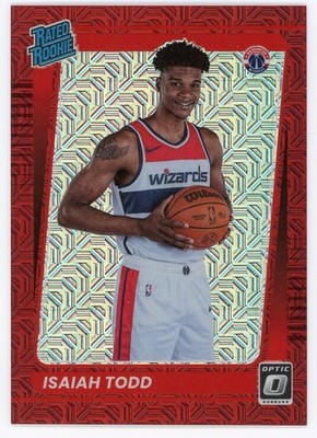    2021-22 Donruss Optic Isaiah Todd Red Mojo Rated Rookie RC #73/88 Wizards  