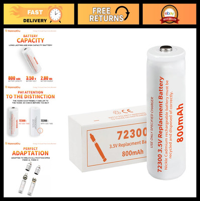 Rechargeable 800mAh Nickel-Cadmium Battery for Otoscope Models 71000-A & C
