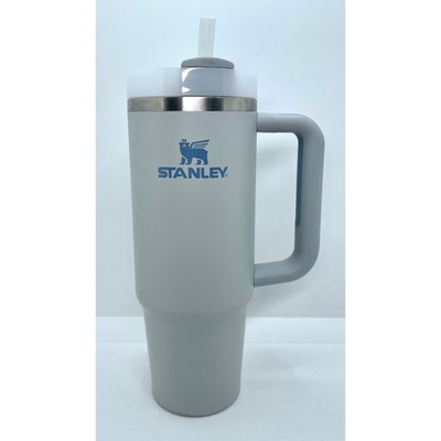Stanley Quencher Stainless Steel Tumbler Fog Gray Blue Travel Mug Cup 30 oz
