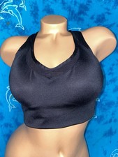 Victoria  s Secret Pink Sport Black Ultimate Lightly Lined Wire Free Sports Bra L