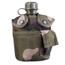 GOURDE MILITAIRE US CAMO AVEC HOUSSE MILTEC BIVOUAC OUTDOOR MILITAIRE CAMPING
