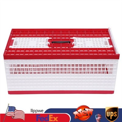 Racing Pigeon Carrier Box Bird Training Basket With 2 Side Doors 2 Top Doors Box
