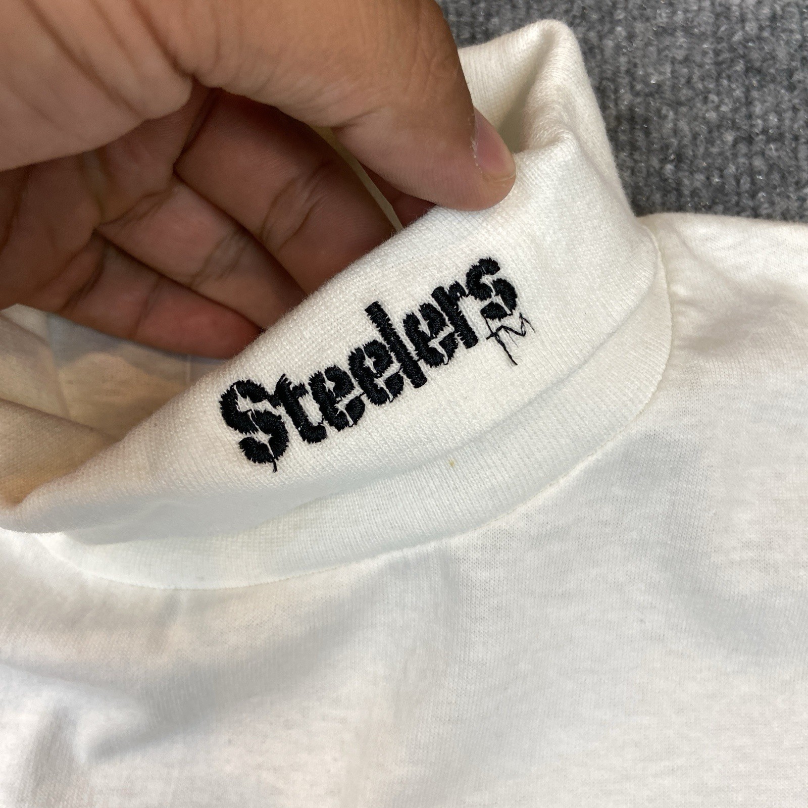 Vintage 90s Pittsburgh Steelers Turtle Mock Neck Logo 7 NWT NOS Size Small