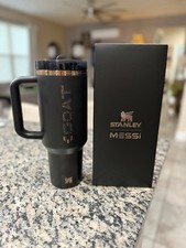 Stanley x Messi Quencher ProTour 40oz Tumbler - GOAT Black NIB