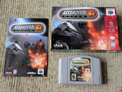 Asteroids Hyper 64 Nintendo 64 N64 Complete CIB Tested Working