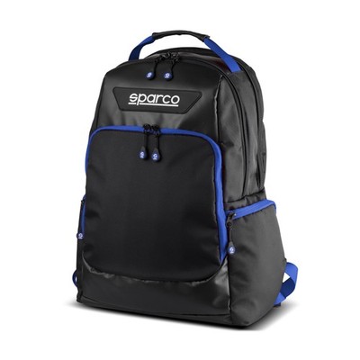 Sparco Super Stage 42L wasserdichter Rucksack/Tasche - schwarz/blau