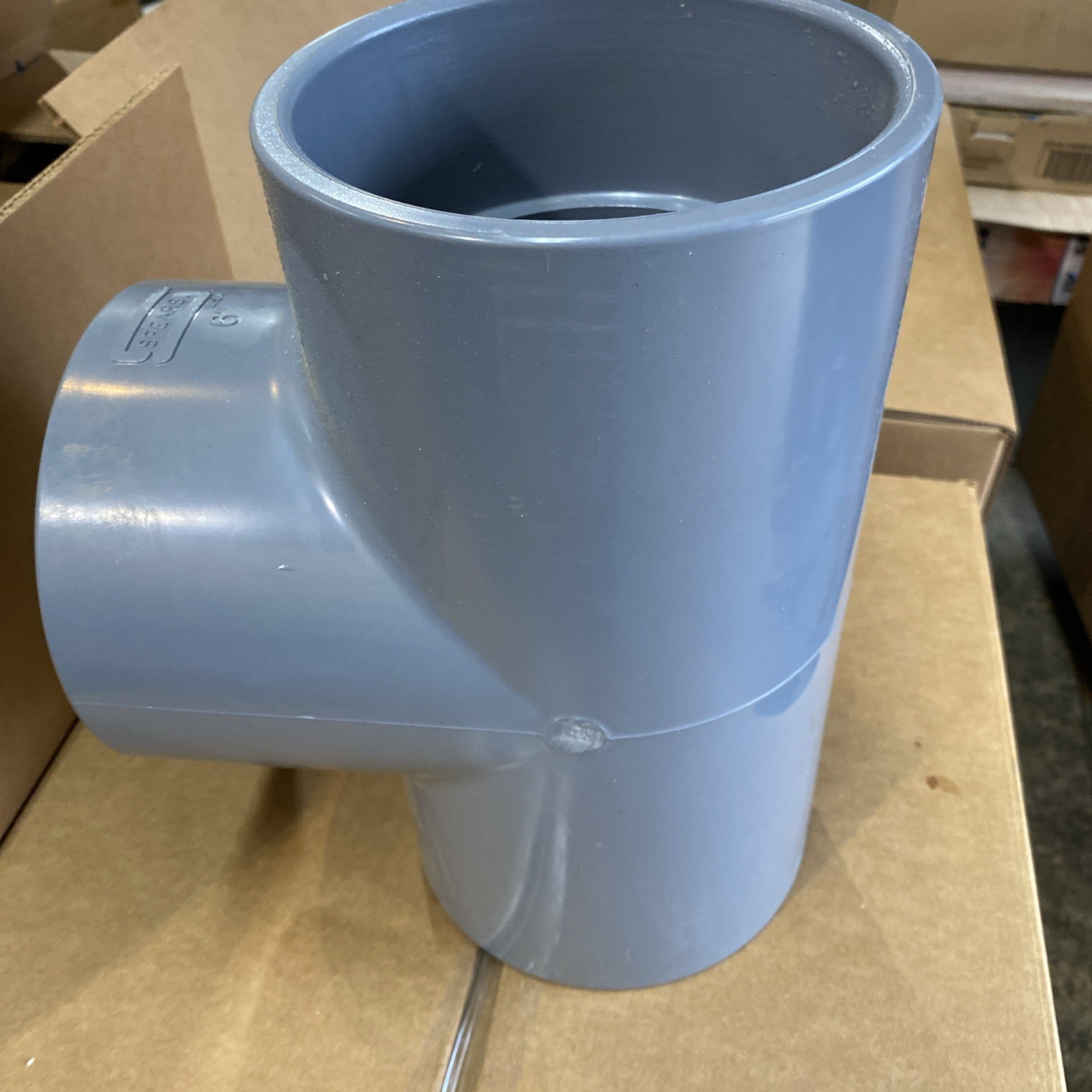Spears 801-060C CPVC Tee Fitting Socket Schedule 80 6-Inch