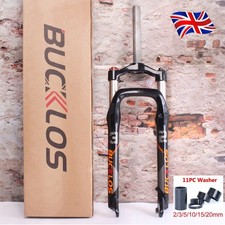 ​BUCKLOS 26*4.0" MTB Beach Bike Suspension Fork 1-1/8" Disc Brake 135mm Fat Fork
