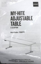 Friant C-Leg Option Adjustable Table My-Hite Office Lab Use US Made (3378174)