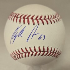 Kyle Hurt Signed Official Major League Baseball LA Dodgers Beckett Witness Auto 