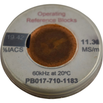 Hocking Operating Reference Block Conductivity Block 19.42%IACS 60KHz at 20DEG C