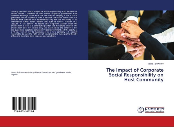 The Impact Of Corporate Social Responsibility On Host Community Maria Tofowomo-image