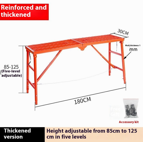 Extra Thick Folding Stool Short Horse Folding Horse Stool Reinforced Decoration - Afbeelding 11 van 16