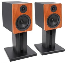 2 Rockville APM5C 5.25" 250W Powered USB Studio Monitor Speakers Desk Stands