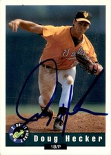 Doug Hecker 1992 Classic Draft Picks Auto #64 Boston Red Sox