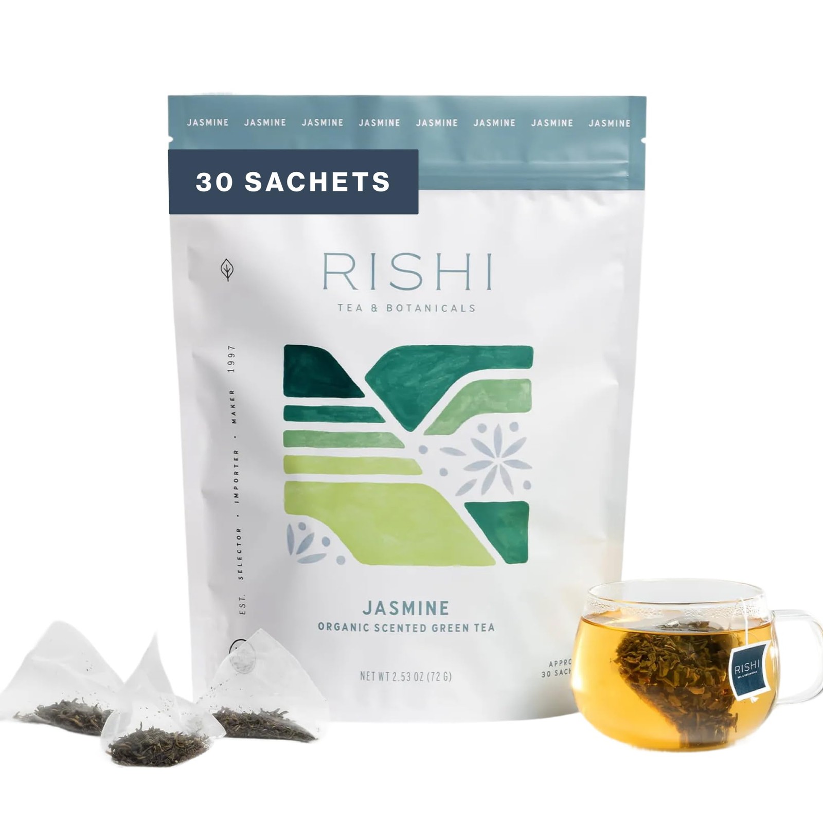 - Organic Sachet Bags, Caffeinated With Floral Arom...