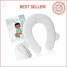 Frida Baby Fold-and-Go Portable Potty Seat for Toilet, Foldable Travel Potty Sea