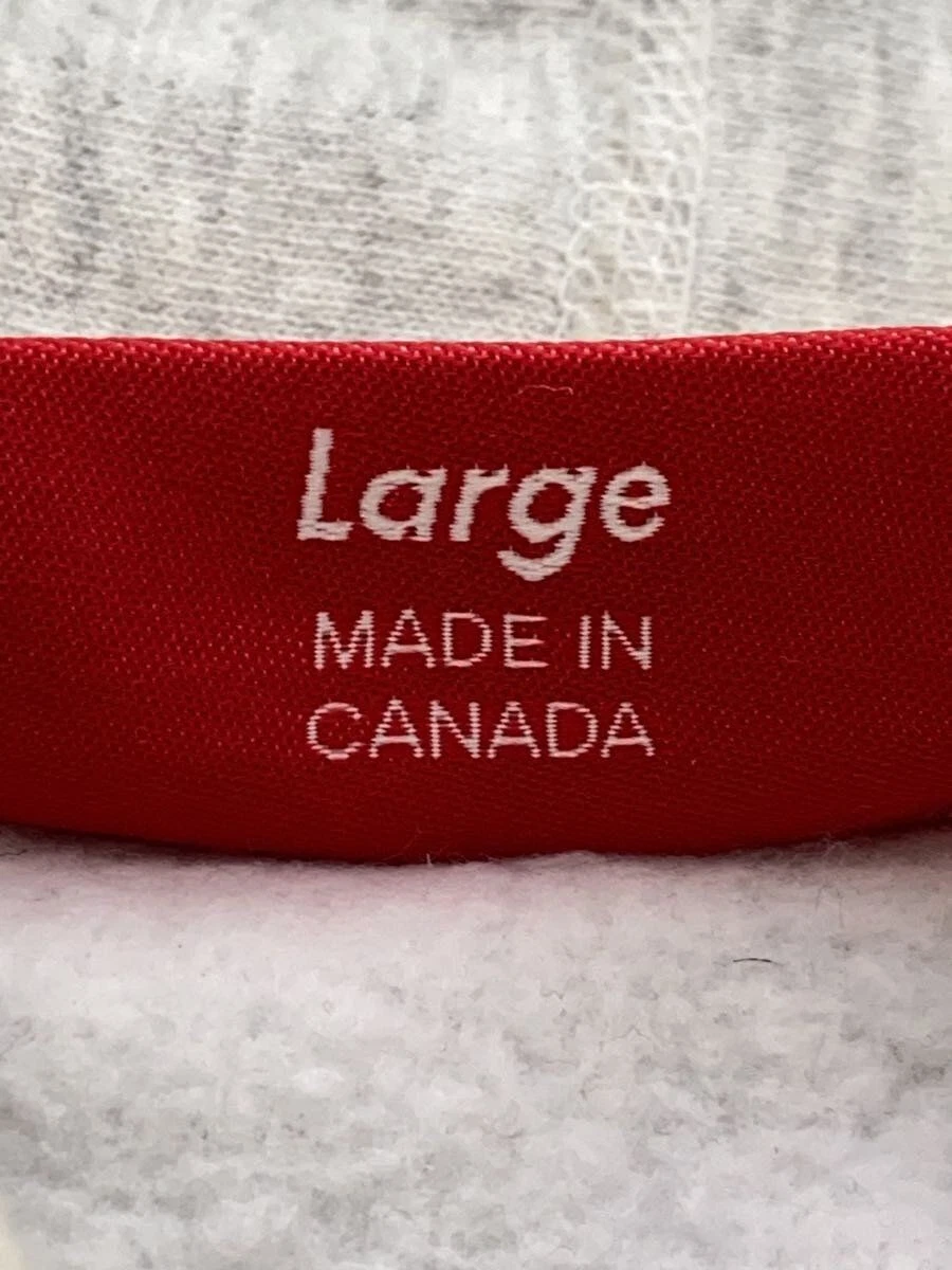 Felpa Supreme con cappuccio L cotone grigio usata